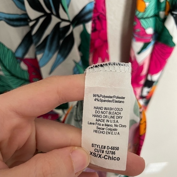 Fashion Nova Tropic Dreams V Neck Bodycon Dress XS - Picture 5 of 6